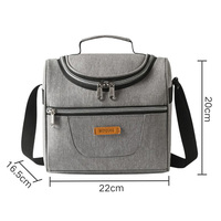 Sac isotherme matelassé personnalisé pour femme, sac à déjeuner thermique pour le bureau et les voyages