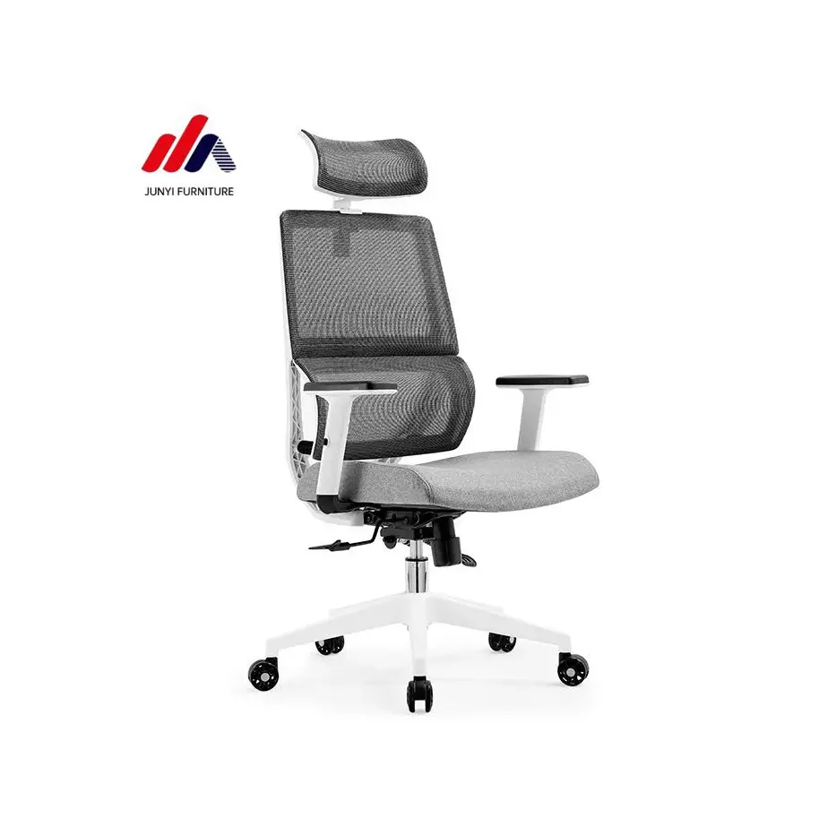 Nuevo listado ligero Taipan silla de oficina de respaldo alto ergonómico aluminio OEM gris giratorio sala de estar Silla de PC