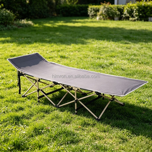 Chaise longue pliante simple pour loisirs en plein air, tissu Oxford 600D, lit de repos pliant individuel pour le bureau, le jardin, la pêche en extérieur - Product Image 4