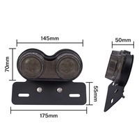 Yosovlamp, luces traseras LED modificadas Retro para motocicleta nueva, función de dirección de freno de vehículo eléctrico, Compatible con Tiida Versa Golf