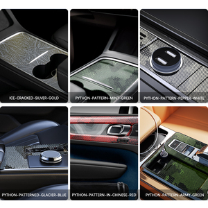 Carbon <span class=keywords><strong>Python</strong></span> Mô hình màu đỏ phim PET TPU vinyl bọc cuộn tự động nội thất Phim dán trang trí xe hơi - Product Image 3