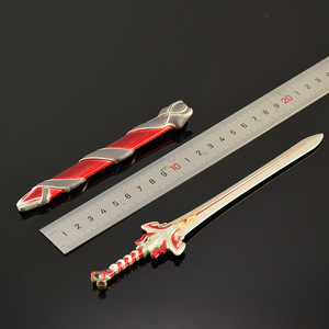 Modello di Arma Anime <span class=keywords><strong>Qin</strong></span> Times, Spada Chixiao per Giochi di Ruolo, 18CM, Spada Artigianale Interamente in Metallo, Portachiavi, Regalo Promozionale per Festività - Product Image 5