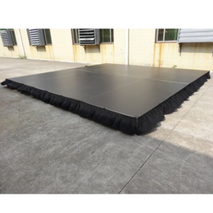 Aluminum Modular Outdoor Stage with Easy Assembly Non-Slip Platform Wood Frame-Portable <b>DJ</b> <b>Desk</b> for Events - Product Image 4