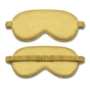 Özelleştirme Logo özel etiket Eyemask uyku saten ipek göz maskesi seyahat doğal ayarlanabilir ipek uyku göz bandı - Product Image 5