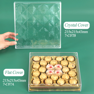 SUNSHING Clear Square Display Case Plastic <b>Sweet</b> Dessert Box Tiramisu <b>Packaging</b> Container Acrylic Chocolate Gift Box for Ferrero - Product Image 2