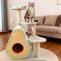 Nouvelle conception, arbre à chat en forme d'avocat, cadre d'escalade pour chat, gain de place, cadre d'escalade pour la maison, griffoir en sisal, lit pour chat écologique, arbre à chat