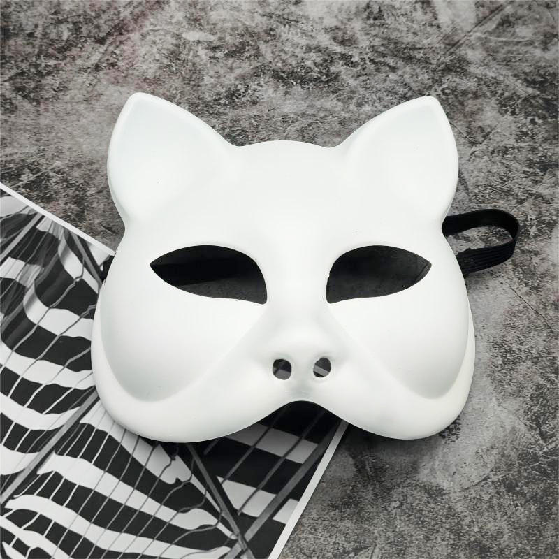 Wholesale in Stock Half Face cat Style Mask Face Mask Men's and Women's Party Dance Party Performance Supplies Props