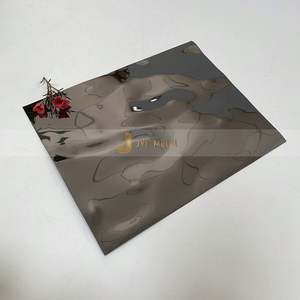 EX026 300 Series 3D Water Ripple Corrugated Stainless Steel Plate Bending Interior Decoration Wall Panel Ceiling Stylish <b>Sheets</b> - Product Image 1