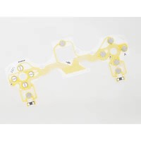 2.0 Version Gamepad LR Boutons Film Conducteur Pour PS4 Contrôleur Ruban Clavier Flex Câble Croix Clé Flim