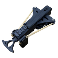 Slingshot tactique haute puissance à double bande élastique, lanceur ergonomique à répétition rapide