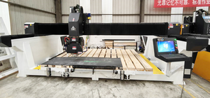 2 trong 1 Đa-Chức năng đá CNC cầu Máy cắt 5 trục máy khắc 4 + 1 Granite phiến đá cẩm thạch Máy tính để bàn cắt Saw - Product Image 3