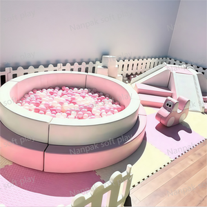 Pastel White Pink Soft <strong>Play</strong> Set, Safe Foam Gym Climber Indoor <strong>Outdoor</strong> Kids <strong>Play</strong> <strong>Equipment</strong> for Birthday Party Event Rental - Product Image 2