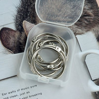 Leicht zu öffnender silberner runder Schlüssel ring 25mm Metall-Buchbinder ring für den Büro gebrauch Buch clips