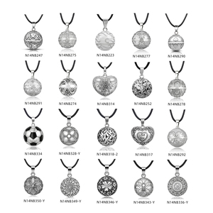 Collier pendentif sonnette d'harmonie en argent sterling, appelants d'anges - Product Image 2