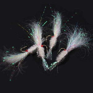 4 #6 #8 #10 #12 #14 #16 # Offre Spéciale pêche à la mouche leurre à crevettes bionique lumineux 5 pièces/ensemble - Product Image 4