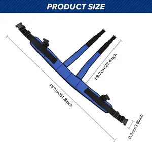 휠체어 안전 벨트 몸통지지 조끼, 기울거나 떨어지는 것을 방지하기 위해 조정 가능한 전신 안전 벨트, 휠체어에 적합