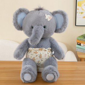 Peluche di Elefanti Carini: Adorabili Elefanti Imbottiti con Grandi Orecchie e Abiti Decorativi - Product Image 3