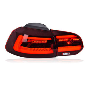 <span class=keywords><strong>2023</strong></span> Volkswagen Golf 6th Generation Conjunto de luz trasera Luces de conducción y freno LED Nueva Modificación de señal de giro secuencial roja - Product Image 3