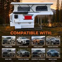 Remorques de camping pour pick-up 4x4 en fibre de verre QC Pioneer, tout-terrain, tendance, légères, imperméables, pour 4 personnes, camping, réunion