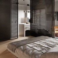 Conception de plan d'étage 2D pour appartement d'hôtel de luxe moderne, service de rendu d'intérieur 3D en CAO