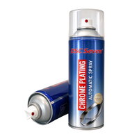 Peinture aérosol acrylique chromée haute brillance 450 ml, séchage rapide, revêtement liquide, peinture en spray couleur métallique