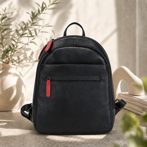 Best Quality Genuine <b>Leather</b> <b>Backpack</b> Stylish Outdoor Hiking Travel Rucksack for Men Women with <b>Laptop</b> Compartment For Sale - Product Image 2