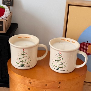 แก้วกาแฟ แก้วน้ำชา แก้วนม แก้วน้ำลายต้นคริสต์มาส ของขวัญคริสต์มาสแบบกำหนดเองได้ - Product Image 4