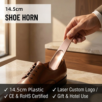 Calzascarpe in Lega di Zinco da 14,5 cm con Incisione Logo Personalizzata per Hotel, Regalo Aziendale Premium, 4 Colori Disponibili