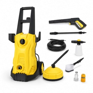 Machine de lavage de voiture automatique haute pression, laveuse de voiture électrique avec tuyau d'alimentation en eau - Product Image 1