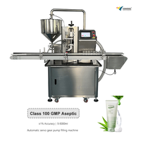 Machine de remplissage automatique à une buse pour crème cosmétique visage 20-500 ml avec pompe à engrenages servo pour pâtes