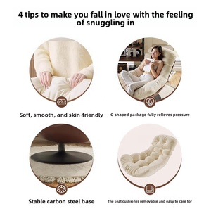 <span class=keywords><strong>Fauteuil</strong></span> ergonomique avec coussin en éponge épaisse, <span class=keywords><strong>fauteuil</strong></span> d'appoint pour salon et chambre à coucher - Product Image 5