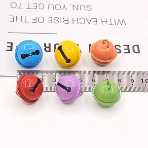 Campana Redonda Pintada de Colores de 22mm de Hierro con Pintura al Horno, Adorno para Mascotas, Llavero, Colgante para Teléfono, Accesorio - Product Image 3