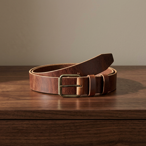 Antique Steel Skull Buckle Cow Hide Casual Belt Floral Pattern Heat-Transfer Printed Waterproof Vintage Unisex 138cm 3.8 CM - Product Image 1