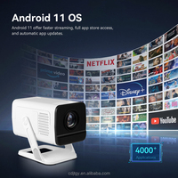 Projecteur de cinéma maison intelligent Hotack X1AA LED LCD Android 13 sans fil, mini, portable, avec prise en charge 1080P 4K, 170 lumens, mise au point automatique