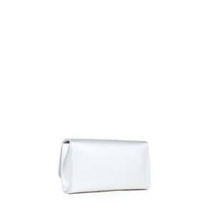 Pochette pour femme avec chaîne en métal argenté et pompon - Product Image 3
