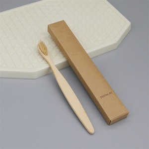 Wholesale of Disposable Toothbrushes Degradable Toiletries <strong>Set</strong> with Soft-Bristle Toothbrushes for Hotel Guest Rooms - Product Image 1