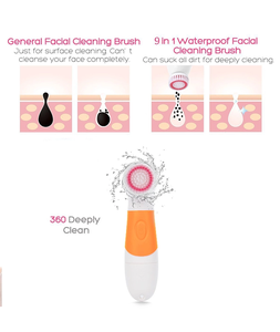 Exfoliante Facial de Limpieza Profunda, Cepillo giratorio de mano 9 en 1, masajeador de limpieza Facial - Product Image 5