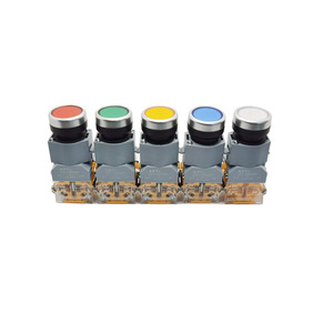Interrupteur à bouton-poussoir LA39-B2-11g IP65 10A en plastique et laiton, type plat autobloquant, contrôle industriel - Product Image 5