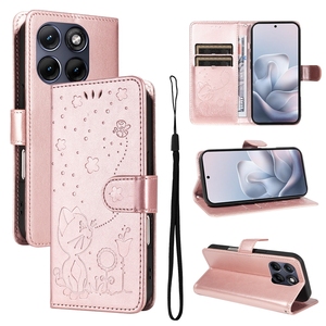 Prix d'usine – Étui portefeuille mignon en forme d'abeille pour cartes de crédit, compatible Moto Edge 70 Fusion 5G/Edge 60 <span class=keywords><strong>Pro</strong></span>, et Sony <span class=keywords><strong>Xperia</strong></span> 1VII - Product Image 3