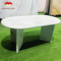 Muebles de Lujo Modernos, Mesas de Comedor de Mármol Blanco Fendi, Juego de Mesa de Comedor Rectangular para Restaurante