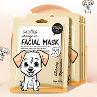 Private Labels SADOER Dierlijke Fruit Essentie Whitening Anti-rimpel Sheet Mask Gezichtsverzorging Hydraterend Verstevigend Verhelderende