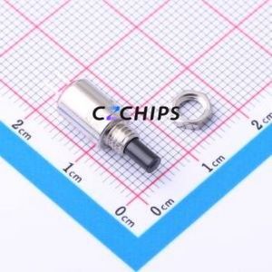 8632CQD2 Push Button Switch Through hole Switch Single Pole Single Throw - Normally Open Round Plunger Through Hole 500mA - Product Image 2