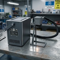 Petite machine de marquage laser à fibre portative à faible puissance, modèle haute précision pour la gravure de plaques métalliques