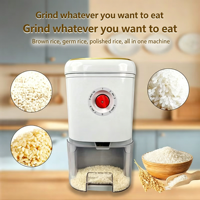 Machine à décortiquer le riz intelligente pour la maison, 550W, 9 vitesses réglables, mini décortiqueuse pour riz brun, riz germé et riz blanc