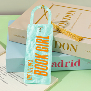 Marcapáginas inspirado en el nuevo álbum de <span class=keywords><strong>Taylor</strong></span> Swift, para apoyar a los fans, con el tema 'The Life of A Book Girl', marcapáginas acrílicos coloridos con brillantina. - Product Image 2