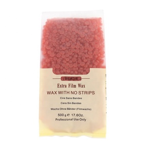 500g de <span class=keywords><strong>cire</strong></span> dure à <span class=keywords><strong>la</strong></span> fraise de haute qualité, sans douleur, pour l'épilation - Product Image 3