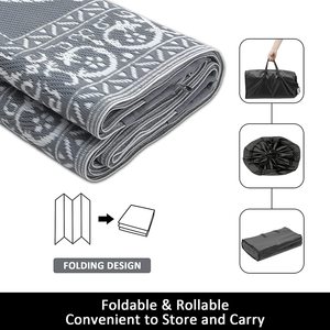 <span class=keywords><strong>Tapis</strong></span> d'Extérieur Réversibles pour Camping-Car 9 X 12 Promotion <span class=keywords><strong>Tapis</strong></span> de Sol Résistant aux Intempéries avec Boucles d'Angle pour Patio <span class=keywords><strong>et</strong></span> Camping <span class=keywords><strong>Noir</strong></span> <span class=keywords><strong>Blanc</strong></span> - Product Image 3