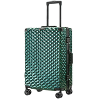 Nouveau chariot à cadre en aluminium de haute qualité à carreaux valise de verrouillage TSA 20/24/28 pouces bagage Durable de grande capacité personnalisable
