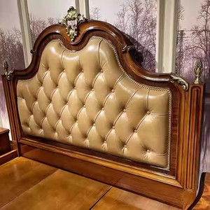 <span class=keywords><strong>Cama</strong></span> de Matrimonio de Lujo <span class=keywords><strong>Estilo</strong></span> Inglés Vintage de 1.8 Metros, con Acabado en Cobre, Chapa de Madera y Madera Maciza con Patrones - Product Image 6