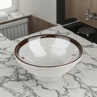 Petit bol de service rond en mélamine, 4.7 pouces, couleur grise, livraison gratuite